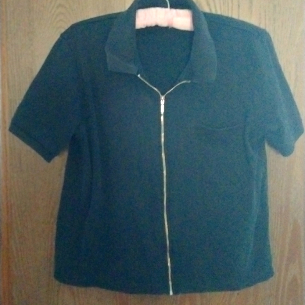 Unique Vintage Eddie Bauer Ziptop w Collar and pocket